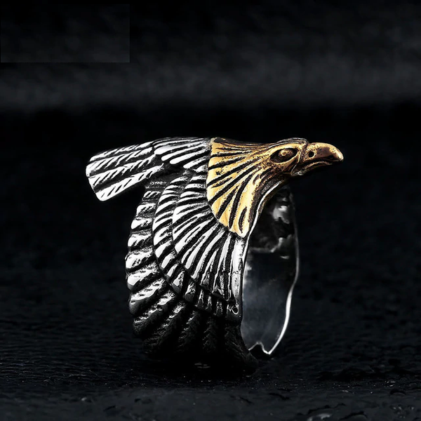 Titanium Eagle Ring