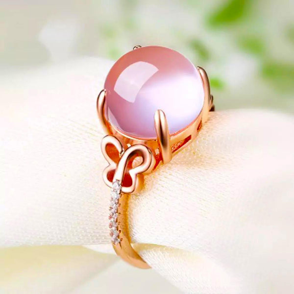 Pink Opal Dome Ring