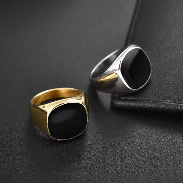 Black Signet Ring