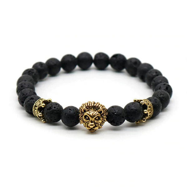 Onyx Lion Bracelet