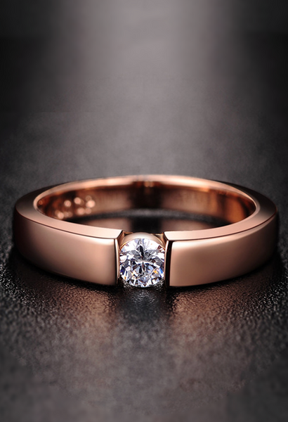 Solitaire Crystal Ring