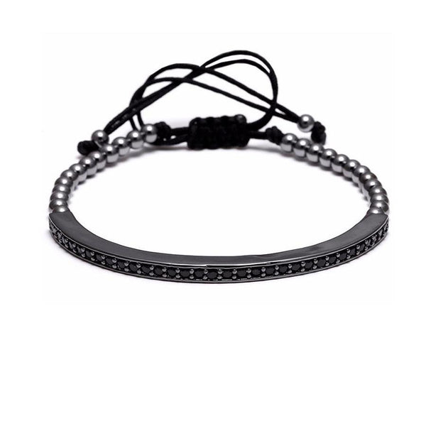 Micro-Studded Half Bangle Bracelet