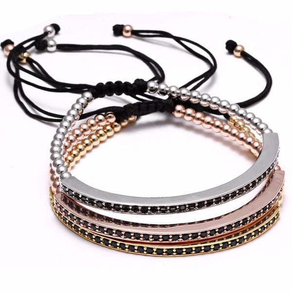 Micro-Studded Half Bangle Bracelet