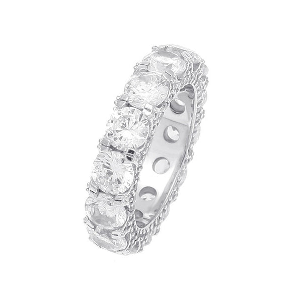 Double Row Crystal Ring