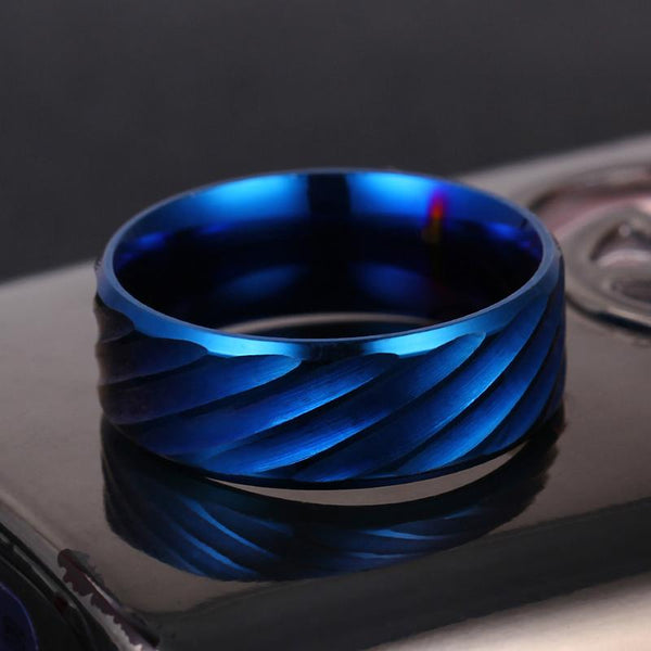 Titanium Stripe Rings