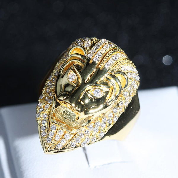 Zirconia Lion Ring