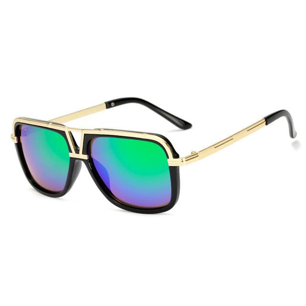 Gold Bridged Sunglasses
