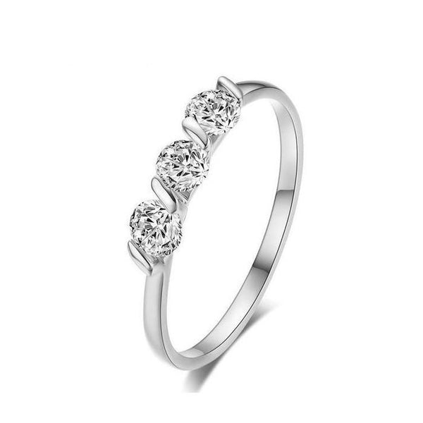 3 Sphere Zirconia Ring
