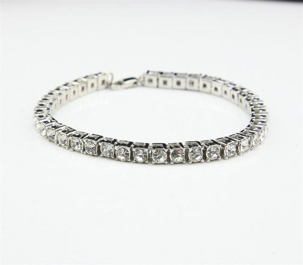 14k Gold Rhinestone Bracelet