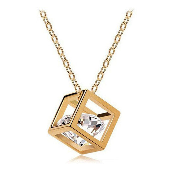 Cube Stone Necklace