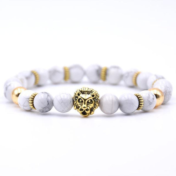 Onyx Charms Lion Bracelet