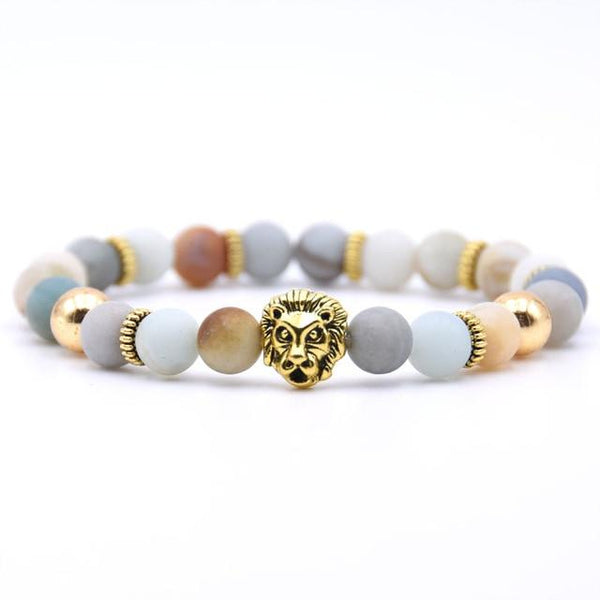 Onyx Charms Lion Bracelet