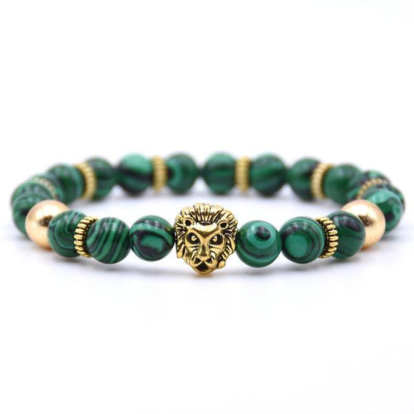 Onyx Charms Lion Bracelet