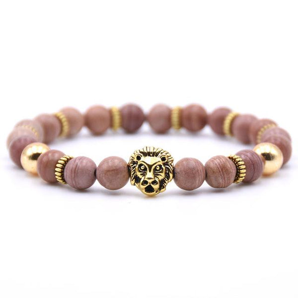 Onyx Charms Lion Bracelet