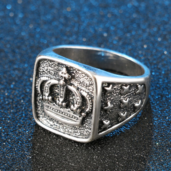 Crown Signet Ring