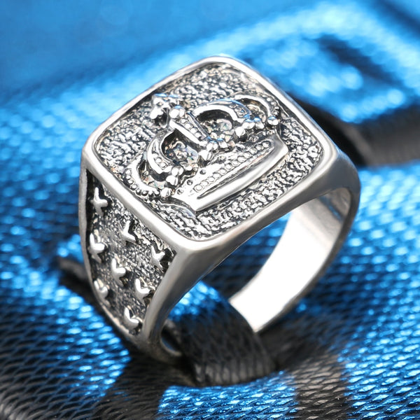Crown Signet Ring