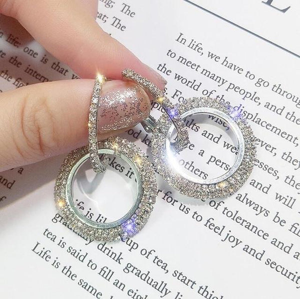 Sparkling Diamond Earrings