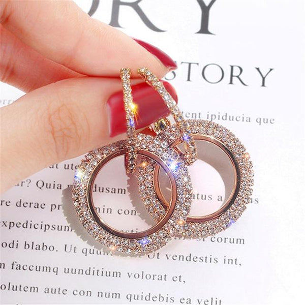 Sparkling Diamond Earrings