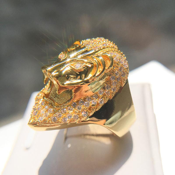 Zirconia Lion Ring