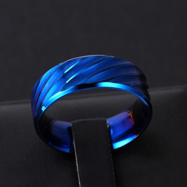 Titanium Stripe Rings