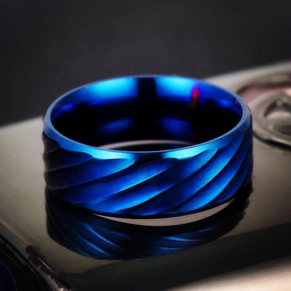 Titanium Stripe Rings