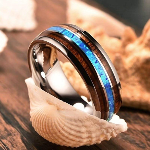 Tungsten Carbide Hawaiian Ring