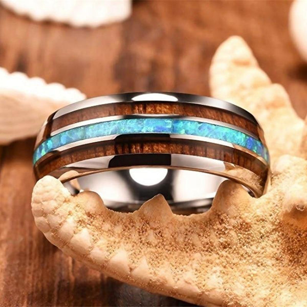 Tungsten Carbide Hawaiian Ring