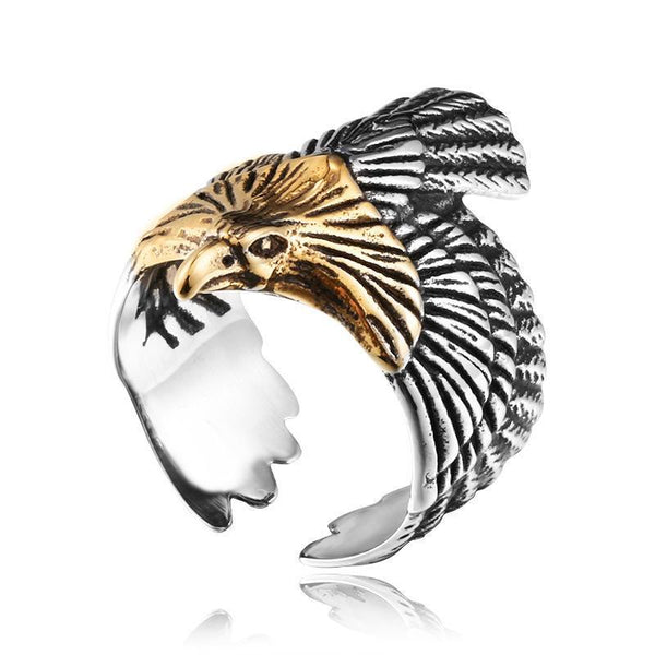 Titanium Eagle Ring